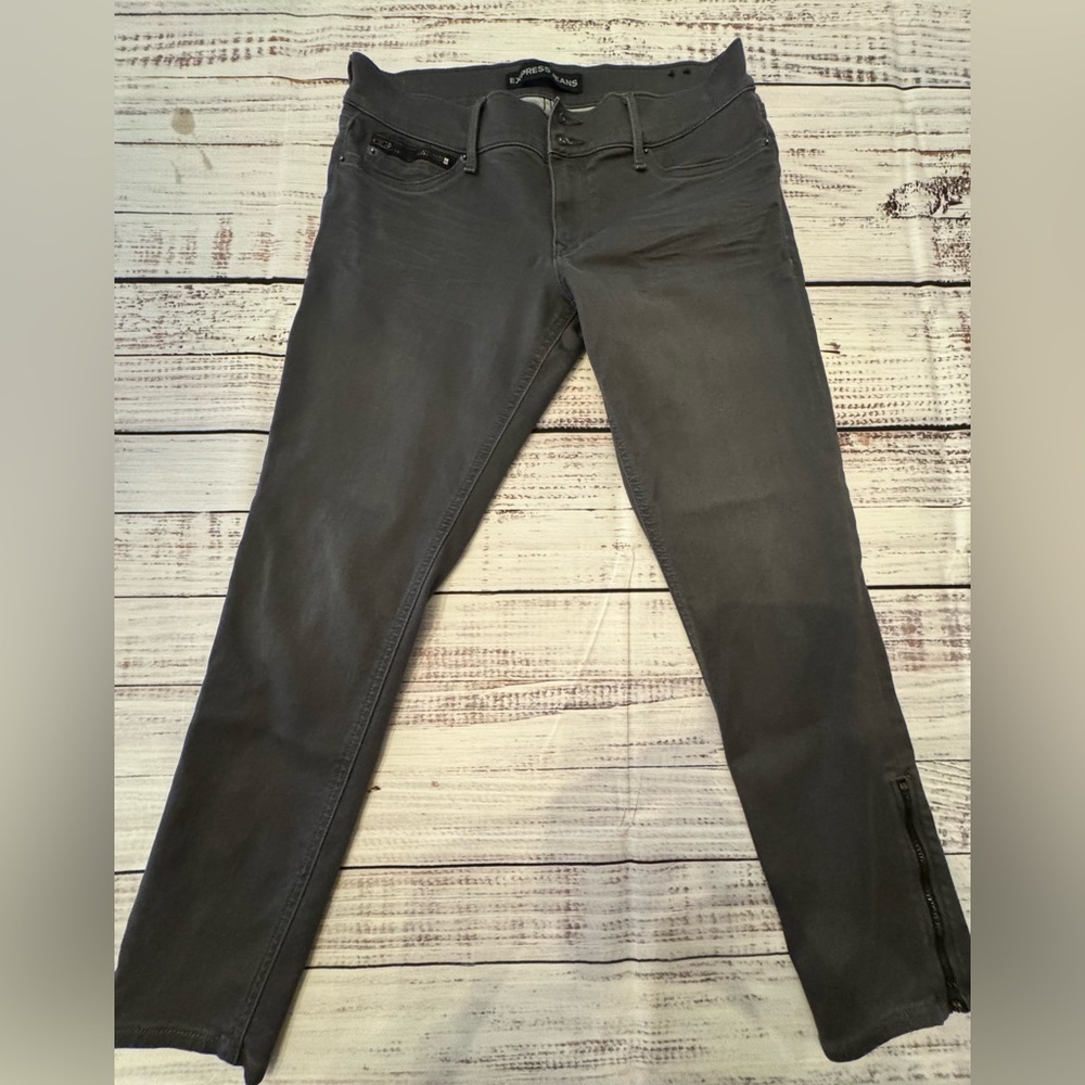 Express Women's Charcoal Ankle Jeans